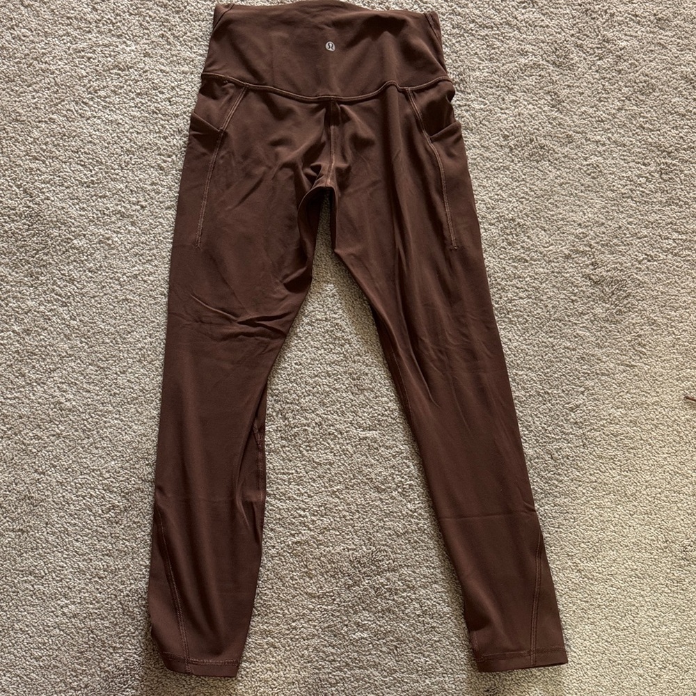 Lululemon brown align legging with pockets